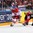PRAGUE, CZECH REPUBLIC - MAY 16: Canada's Claude Giroux #28 gets tangled up with the Czech Republic's Jakub Nakladl #87 while battling for the puck during semifinal round action at the 2015 IIHF Ice Hockey World Championship. (Photo by Andre Ringuette/HHOF-IIHF Images)

